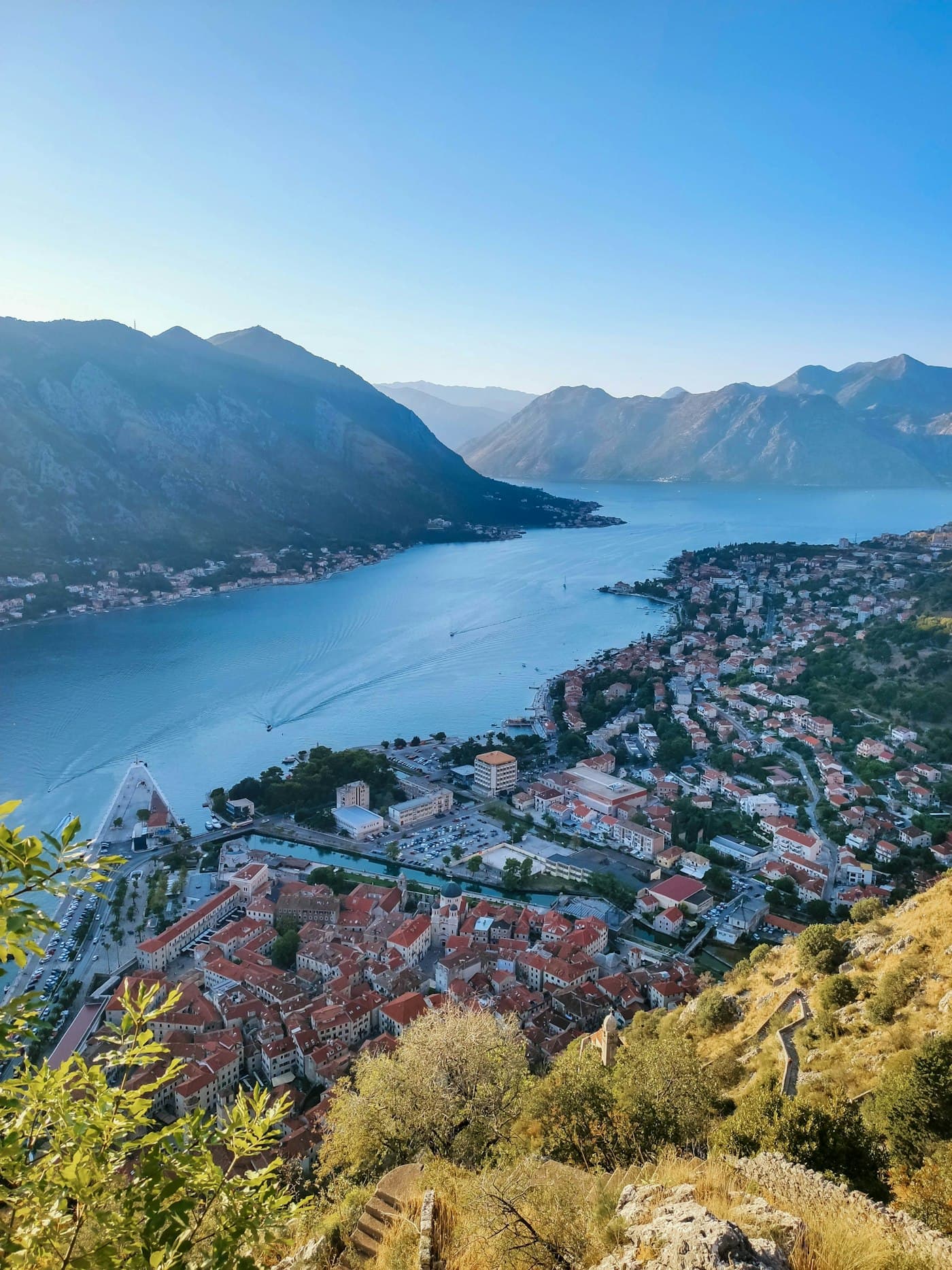 Kotor and the Bay of Kotor in Montenegro